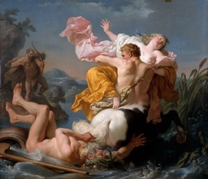 Die Entführung der Deianeira durch den Zentaur Nessus von Louis Jean François Lagrenée
