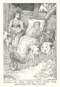 Illustration für Heidi von Johanna Spyri