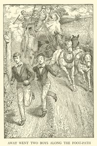 Illustration für Tom Browns Schulzeit (Gravur) von Louis John Rhead