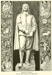 Porträt von Bunyan (Gravur) von Louis John Rhead