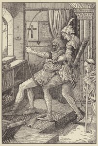Robin schießt seinen letzten Pfeil von Louis John Rhead