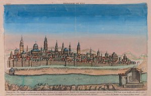 Die Jerusalem-Karte Ville Capitale de la Palestine sous David et Salomon von Louis Joseph Mondhare