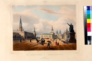 Der Rote Platz in Moskau von Louis Jules Arnout