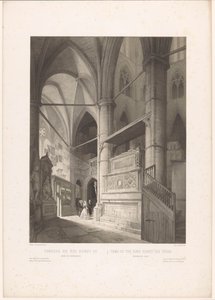 Grab von König Heinrich III. von England in der Westminster Abbey von Louis Jules Arnout