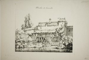 Mühle in Gravelle, I von Louis Jules Frederic Villeneuve