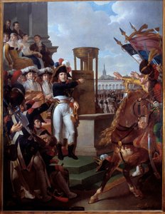 Napoleon Bonaparte (1769-1821) proklamiert die Cisalpinische Republik in Mailand am 9.07.1797