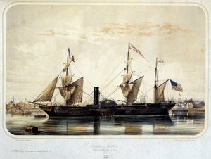 Dampfer „The Franklin“ von Louis Le Breton