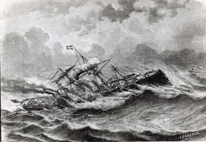 Das Unglück der Great Eastern im September 1861 von Louis Le Breton