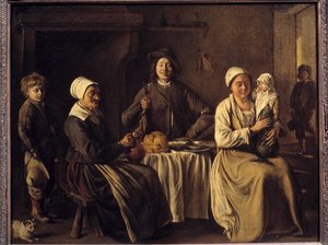 Die Rückkehr der Taufe oder Die glückliche Familie von Louis le Nain