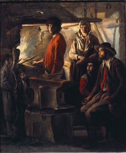 Der Schmied an seiner Schmiede von Louis le Nain