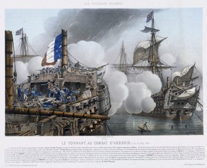 Berühmte Schiffe: Die Tonnant, in der Schlacht von Aboukir (oder Schlacht am Nil) von Louis Le Breton