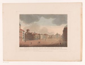 Ansicht des Piazza Grande in Livorno