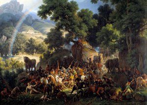 Die Schlacht von Guisando, am Durchgang des Avis-Passes in den Guadarrama-Bergen in Kastilien