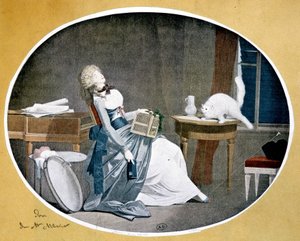Reproduktion eines Gemäldes von Louis Boilly (1761-1845). von Louis Leopold (after) Boilly