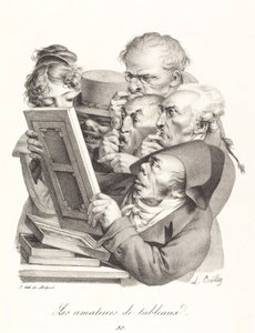 Die Kunstliebhaber (Les amateurs de tableaux) von Louis Leopold Boilly