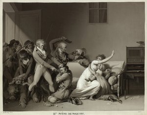 Zweite Szene der Einbrecher: Die Einbrecher verhaftet, 1810 von Louis Leopold Boilly