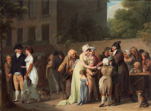 Der Kartenschwindler auf dem Boulevard, 1806 von Louis Leopold Boilly