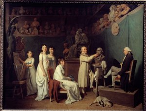 Das Atelier des Bildhauers Jean Baptiste Houdon (Detail)