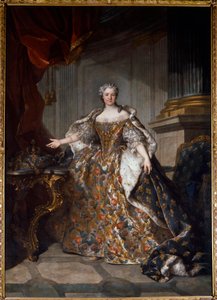 Porträt von Marie Lesczinska (Lesczynska) (1703-1768), Königin von Frankreich von Louis Tocqué