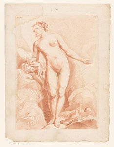 Nackte Venus mit zwei Turteltauben von Louis Marin Bonnet (possibly)