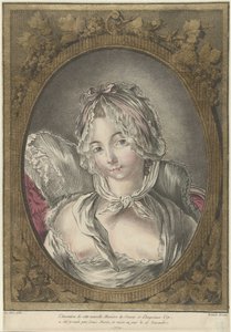 Büste einer jungen Frau mit Mütze