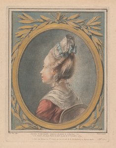 Kopf eines jungen Mädchens nach links gewandt von Louis Marin Bonnet