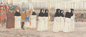 Die Magd in Rüstung auf dem Pferd, Jeanne d
