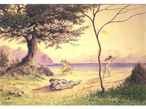 Die Rettung, ca. 1900 von Louis Michel Eilshemius