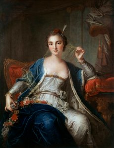 Porträt von Mademoiselle Salle im Jahr 1737 von Louis Michel van Loo