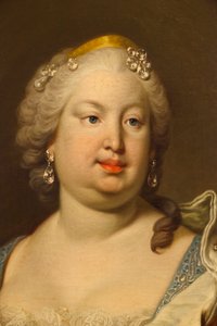 Barbara von Portugal oder Braganza (Detail) von Louis Michel van Loo
