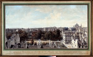 Blick auf Paris vom Belvedere von Monsieur Fournelle, Rue des Boulangers Saint Victor von Louis Nicolas de Lespinasse