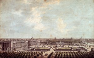 Ansicht des Place Louis XV (heutiger Place de la Concorde in Paris) von Louis Nicolas de Lespinasse