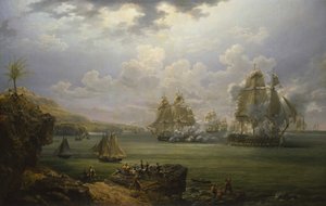 Kampf der Fregatte Poursuivante gegen das britische Schiff Hercule, 28. Juni 1803
