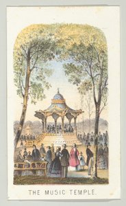 Der Musiktempel, aus der Serie Ansichten im Central Park, New York, Teil 2, 1864