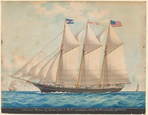 Der Tern-Schoner "Minnie G. Loud" von Louis Roux