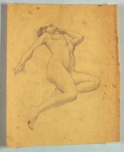 Studie einer liegenden nackten Figur