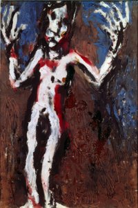 Figur mit erhobenen Armen