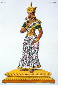 Swaha, Frau von Agni, graviert von C. de Motte (1785-1836)