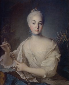 Porträt der Gräfin Anna Vorontsova, 1743-1769, um 1758 von Louis Tocqué
