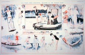 Friedliche Zeiten auf dem Land...wenn es nicht regnet!, ca. 1930