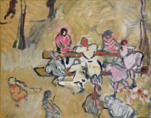 Kinder spielen in der Rue Caulaincourt, ca. 1907-14