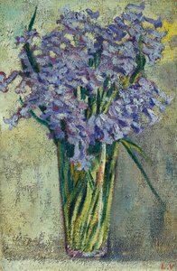 Glasvase mit Blumen von Louis Valtat