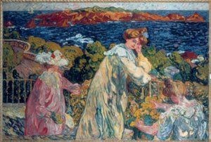 Frauen auf dem Balkon