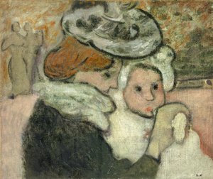 Mutter und Kind (Mme Valtat und ihr Sohn Jean) von Louis Valtat