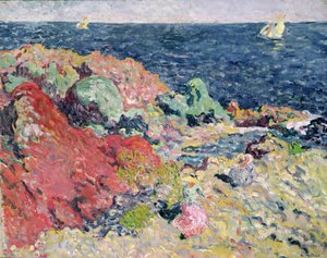 Die roten Felsen von Antheor