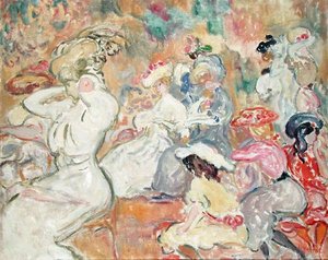 Junge Frauen im Garten, ca. 1898