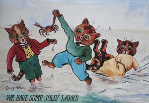 Wir haben einige lustige Larks von Louis Wain