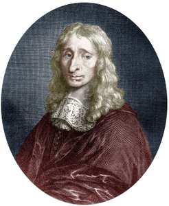 Francois Mansart (1598-1666), Architekt von König Ludwig XIII., kolorierter Stich von Louis de (after) Namur
