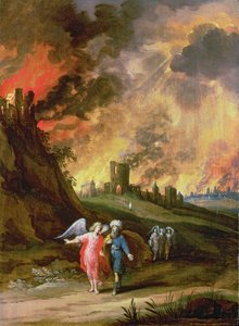 Lot und seine Töchter verlassen Sodom