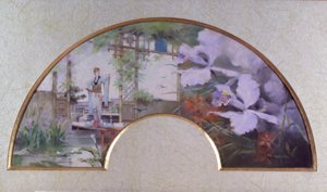 Sarah Bernhardt in einem japanischen Garten